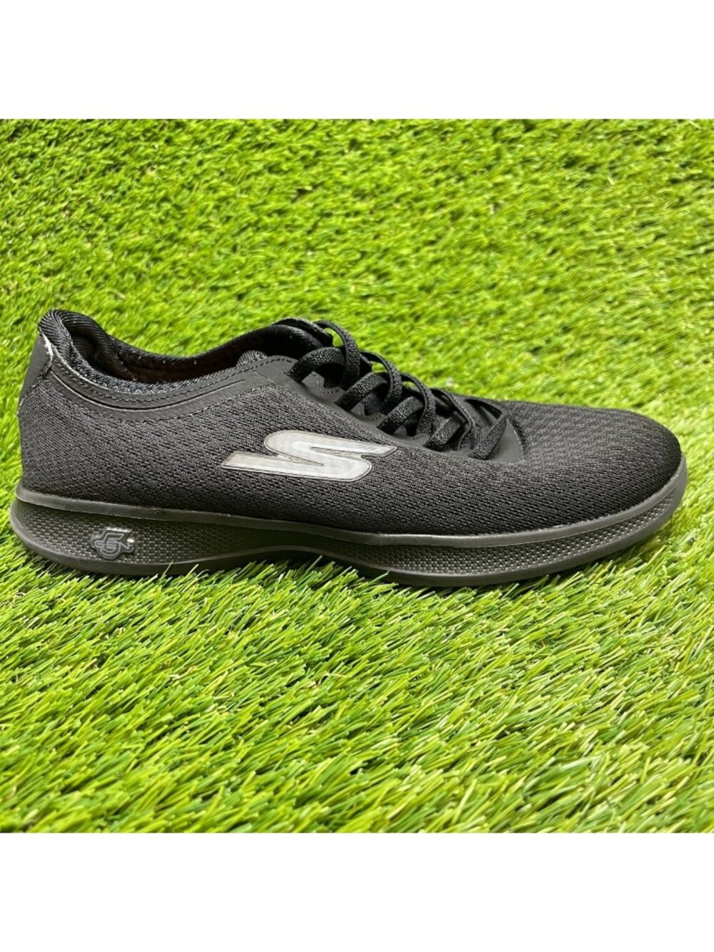 Skechers Go Step Lite-Dashing Womens Size 8 Black Running Walking Shoes Sneakers